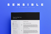 Sensible CV/Resume + Cover Letter, a Resume Template by designed by rich (Thumbnail 1 of 5)