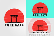 japanese sunset torii gate icon logo, an Object Graphic by Rizkaarishandy_shop (Thumbnail 3 of 4)