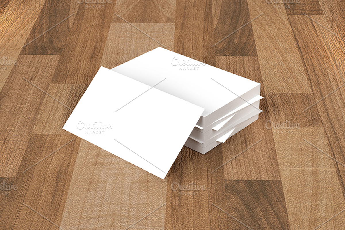 Mockup business card or invitation, a Print Template by Milan Mockup (Photo 5 of 7)
