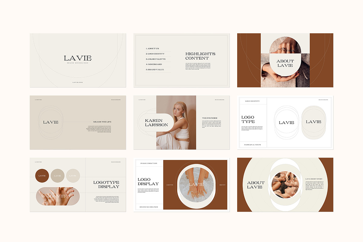 LAVIE - Keynote Brand Guidelines, a Presentation Template by notgreystudio (Photo 5 of 14)