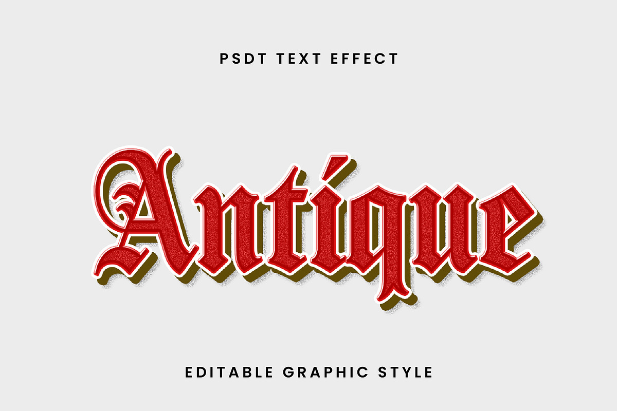 Gothic Engraved 3D Text Effect