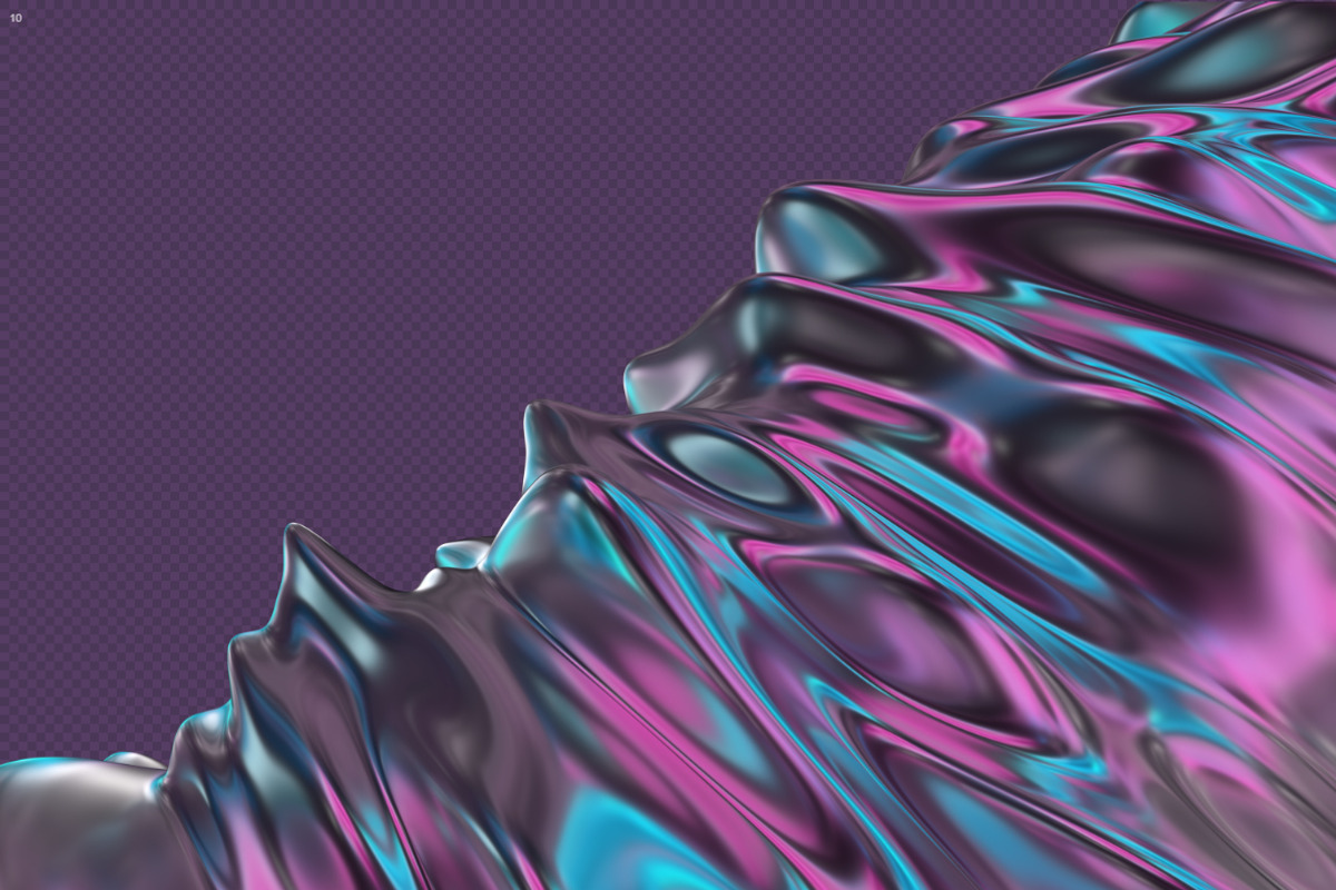 Abstract 3d Rendering of Soft Waves, a Wallpaper Graphic by BIBIART (Photo 9 of 10)