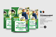 Golf Tournament Flyer Template, a Flyer Template by Aam360 (Thumbnail 1 of 3)