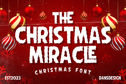 The Christmas Miracle Comic Display, a Sans Serif Font by dansdesign