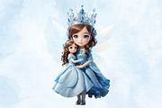 Cute little fairy Clipart, a Seasonal Illustration by Craft Nest (Thumbnail 3 of 5)