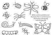 Cute doodle garden bugs, an Animal Illustration by Liz Pengilley Studio (Thumbnail 2 of 4)