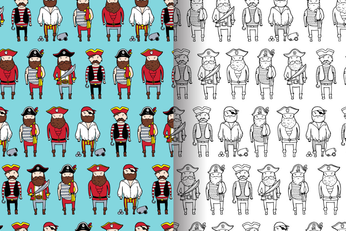 Pirates, a Pattern Graphic by merion_merion (Photo 4 of 5)