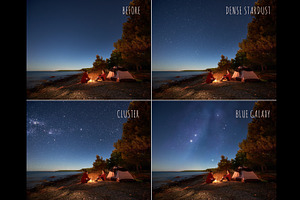 Starlight Night Sky Overlays