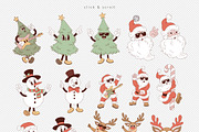 Retro Groovy Xmas Character, an Object Graphic by @olga.angelloz (Thumbnail 2 of 2)