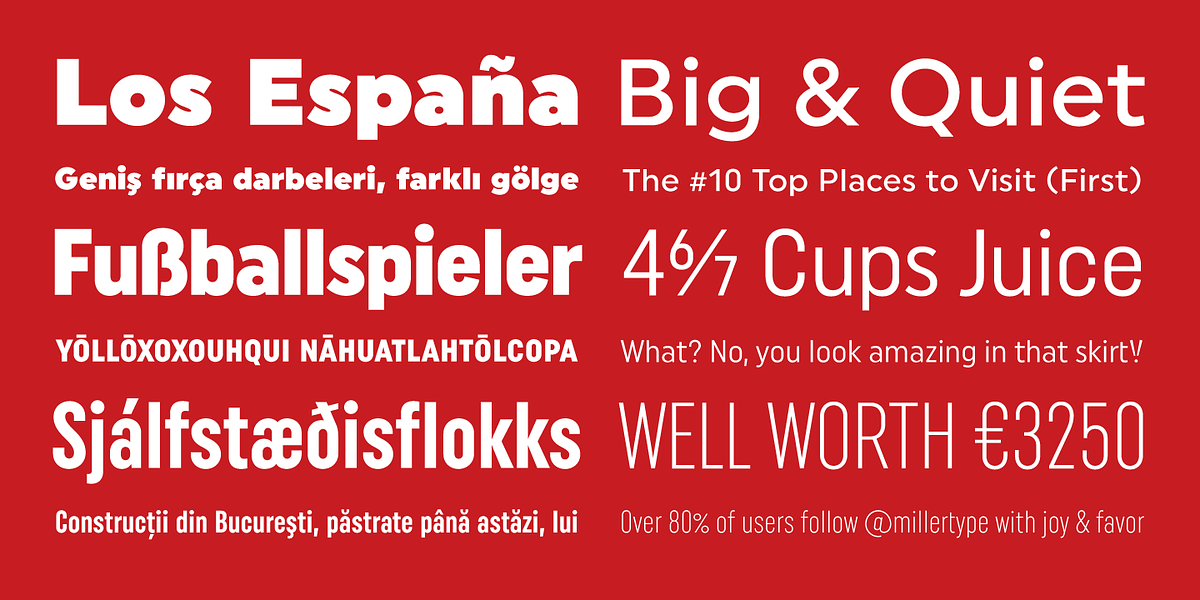 Uniform, a Sans Serif Font by Miller Type Foundry (Photo 4 of 8)