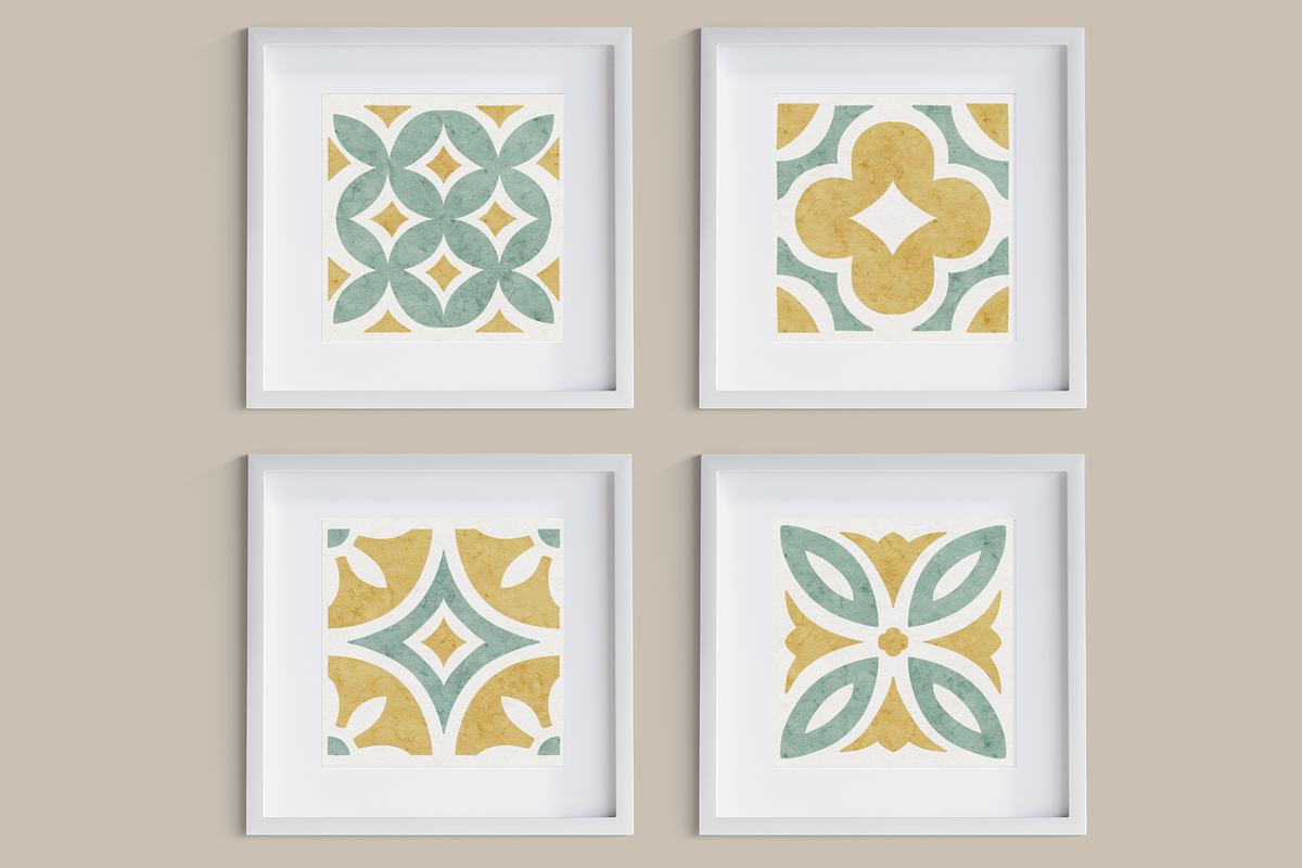 Sunlit Sage Mosaic Seamless Pattern, a Pattern Graphic by OwlAndFern (Photo 6 of 15)