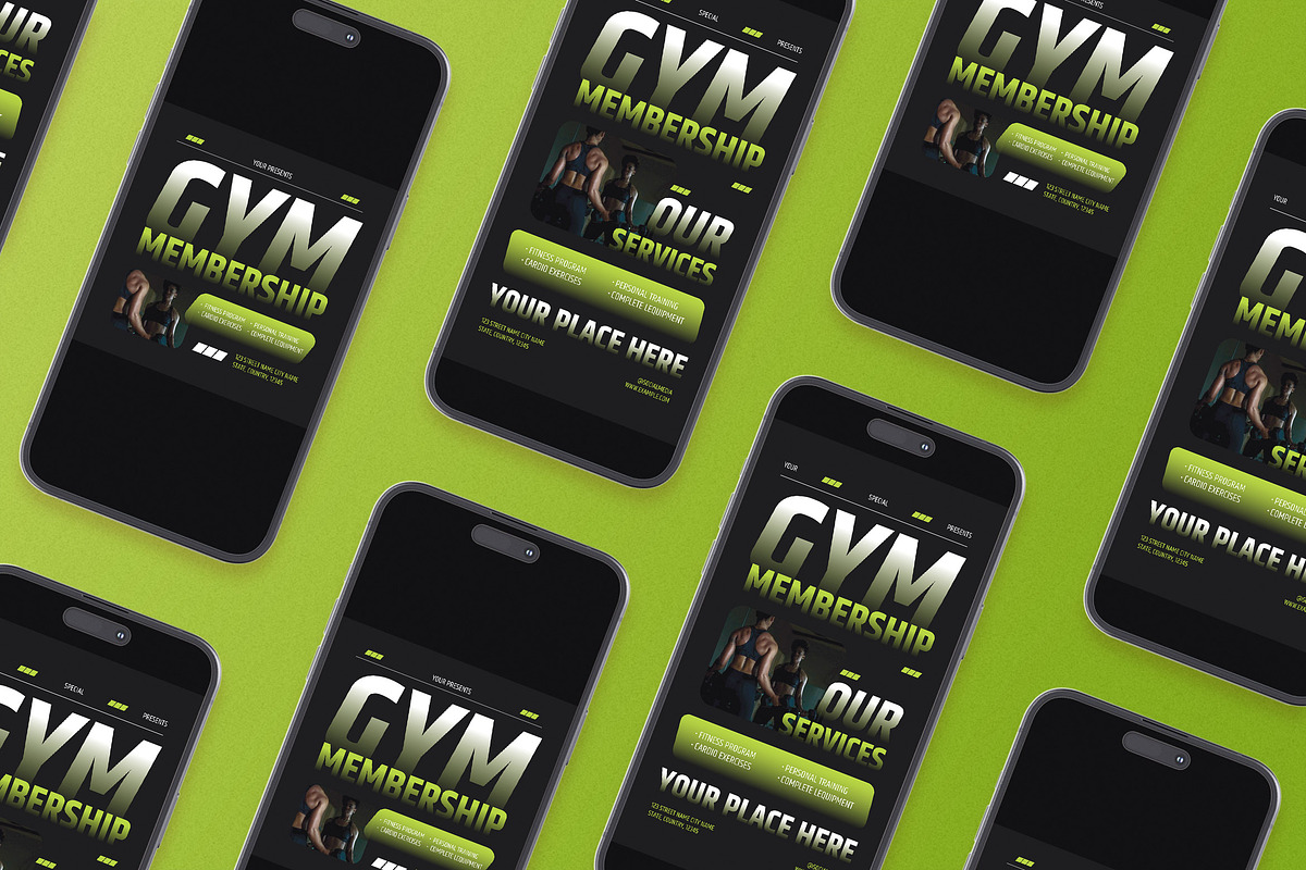 Gym Membership Flyer, a Flyer Template by Aiyari Graphic (Photo 2 of 3)