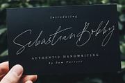 Sebastian Bobby Handwritten Font, a Script Font by Sam Parrett (Thumbnail 1 of 9)
