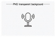 Mic Icons Set, an Outline Icon by Designfour (Thumbnail 4 of 7)