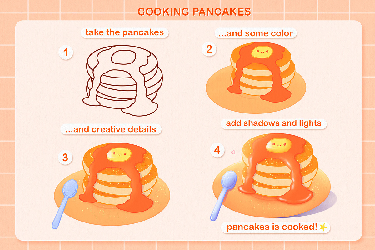 Cute Food Brushes, Procreate Bundle, a Brush Add-On by InkPrintsTattoo (Photo 5 of 8)