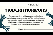 Stellen Blur, a Sans Serif Font by Craft Supply Co. (Thumbnail 2 of 8)