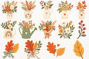 Boho Fall Clipart Autumn Harvest PNG, a Seasonal Illustration by SugarCloudStudioArt (Thumbnail 6 of 6)