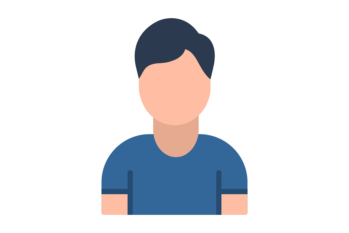 Man Flat Icon, a Duotone Icon by Pexelpy (Photo 1 of 2)