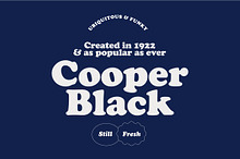 Cooper font family by FontPeople