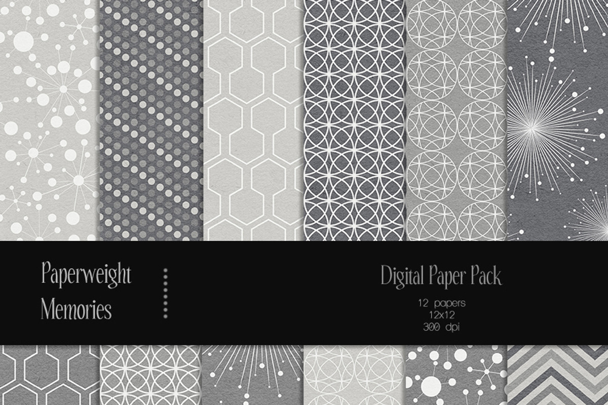 Patterned Paper - Pewter & Lava