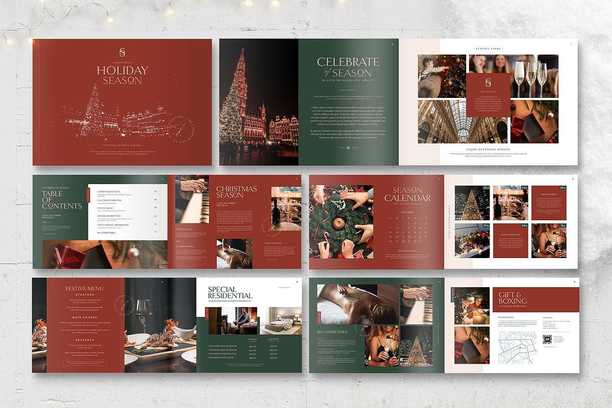 Christmas Hotel Brochure Template, a Brochure Template by BrandPacks (Photo 2 of 5)