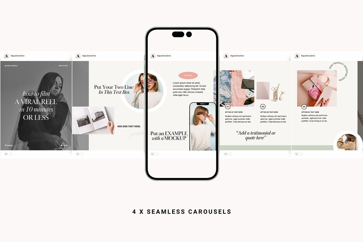 Victoria Social Media Templates, a Social Media Template by Big Cat Creative (Photo 3 of 6)