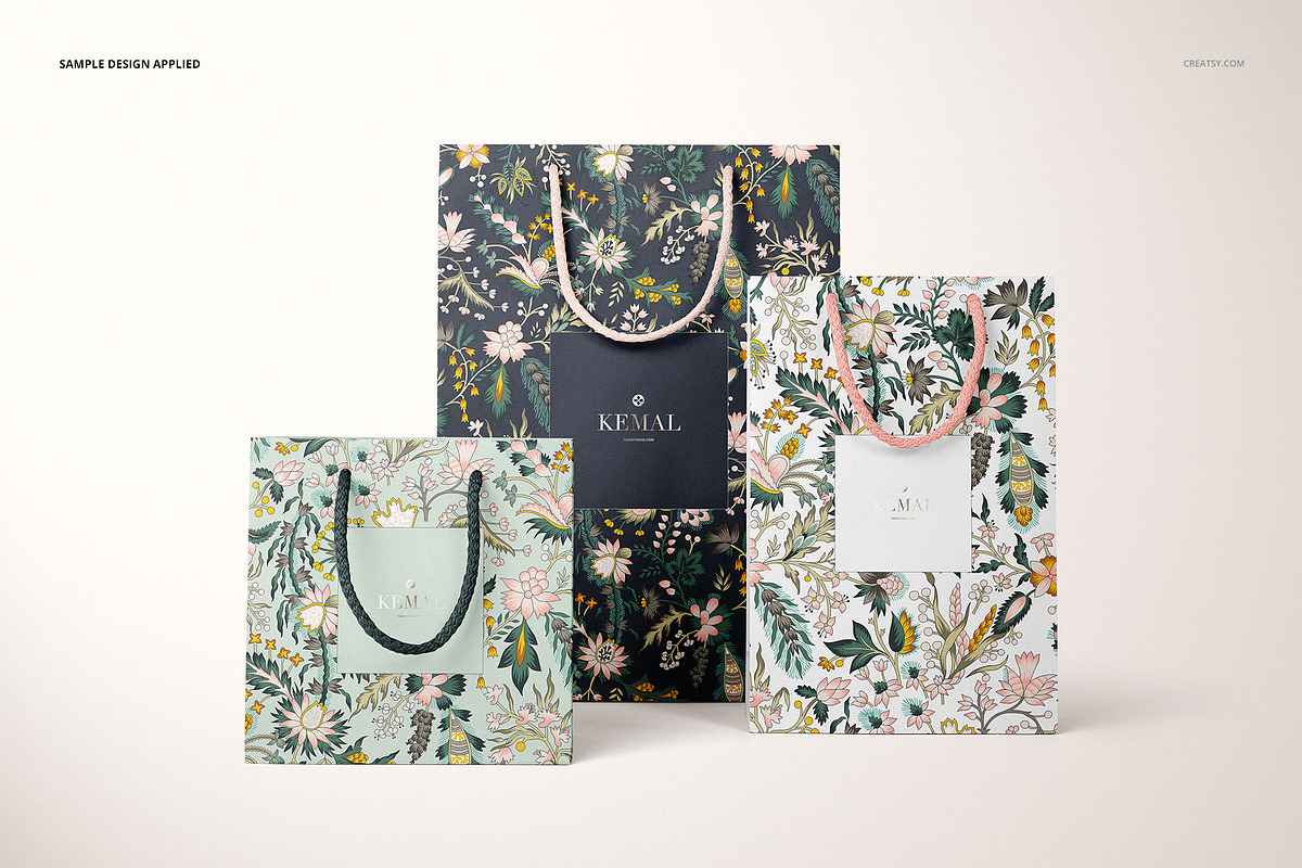 Paper Bags Mockup Set, a Packaging Mockup by creatsy5 (Photo 6 of 14)