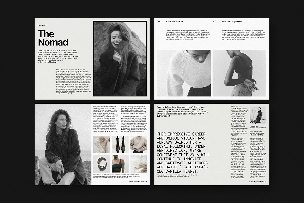 QUINN / Landscape Portfolio Template, a Brochure Template by Studio Dara (Photo 10 of 20)