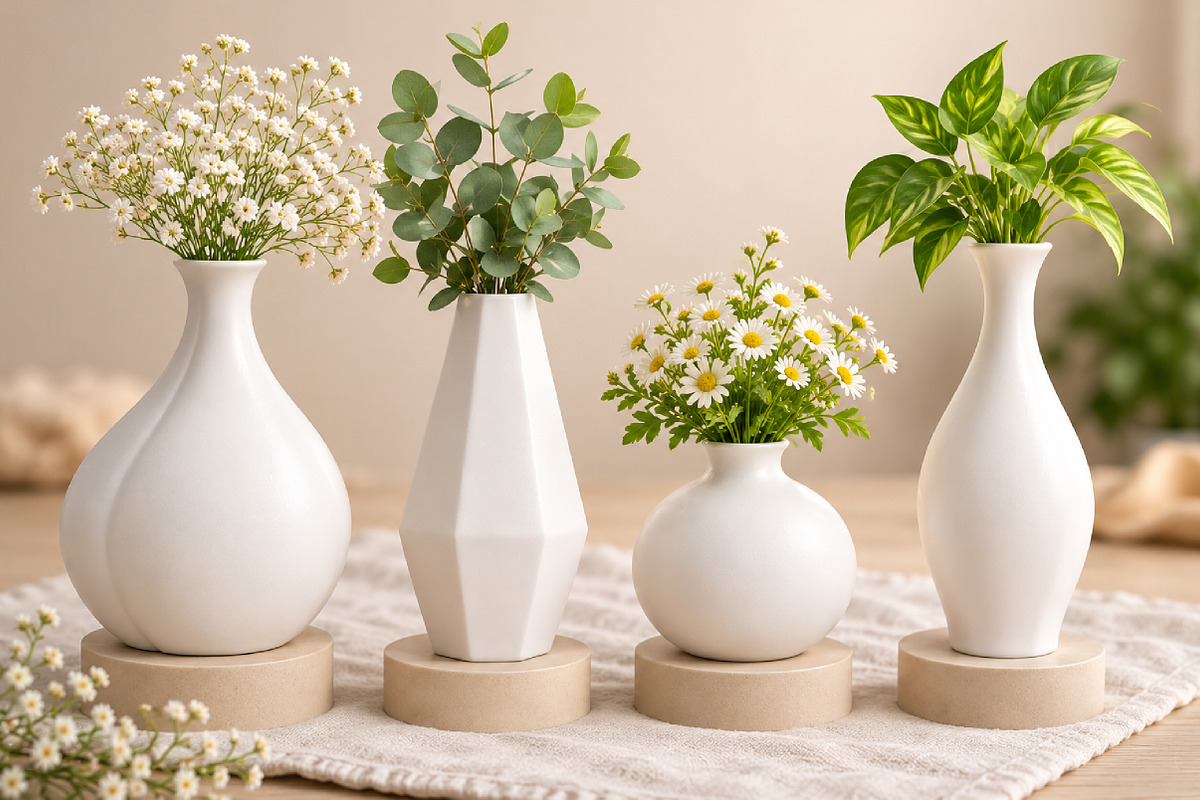 Modern Decorative Flower Vase STL, a Scene 3D Model by Layerology (Photo 2 of 3)