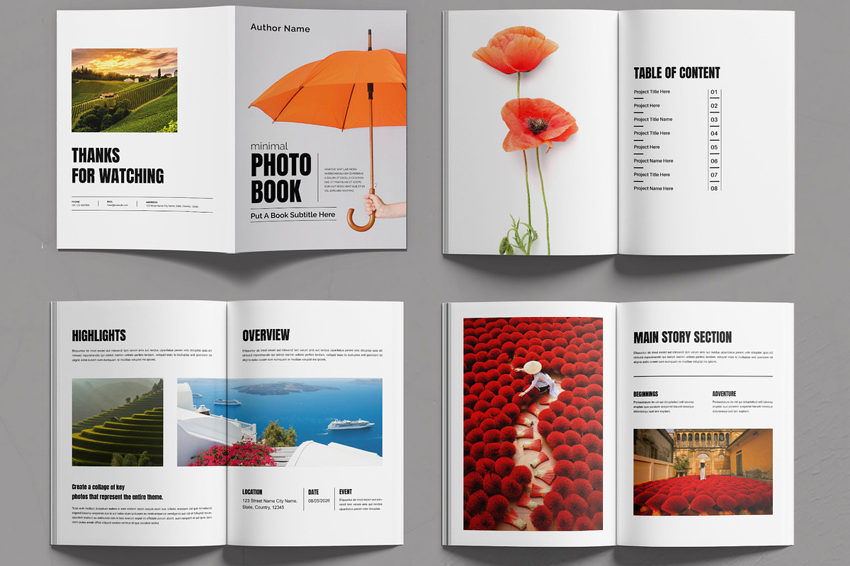Photobook Design Template, a Brochure Template by MightyDesign (Photo 2 of 7)