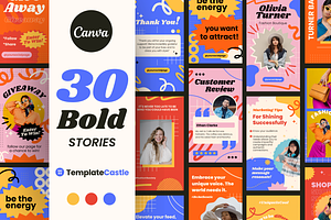 30 Bold Social Media Story Templates