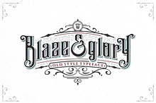 Blaze & Glory Typeface + Extras