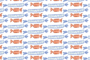 Candy and Heart Hand Drawn Pattern, a Pattern Graphic by SarahOMaryDesigns (Thumbnail 3 of 4)