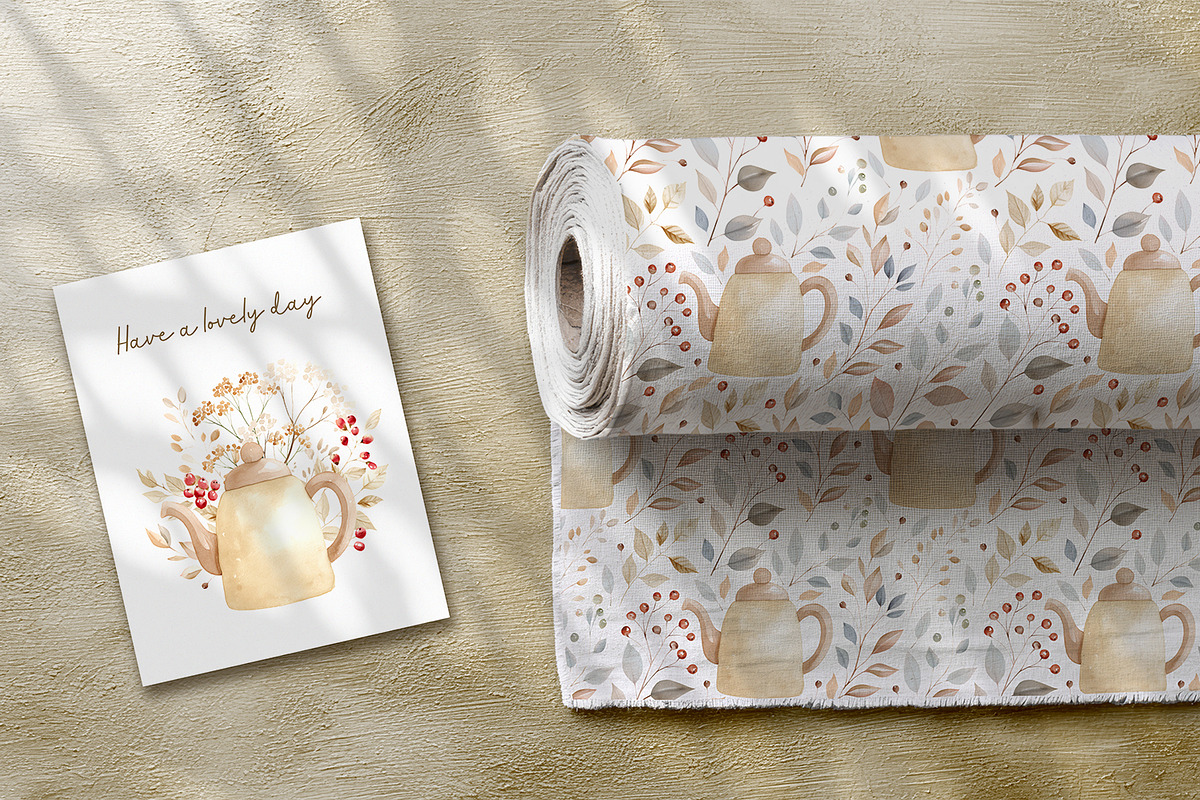 Cottage Tea & Blooms Collection, a Seasonal Illustration by Anna Druzhkova (Photo 22 of 24)