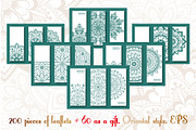 Leaflet templates in Oriental style, a Business Card Template by BEZIL-ART (Thumbnail 1 of 2)