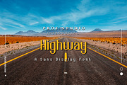 Highway - Sans Display Font, a Sans Serif Font by PROF STUDIO (Thumbnail 1 of 4)