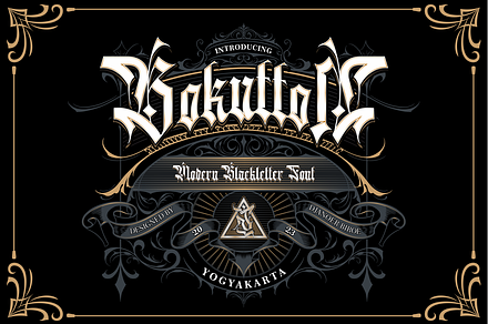 DB Bokutton Blackletter Typeface