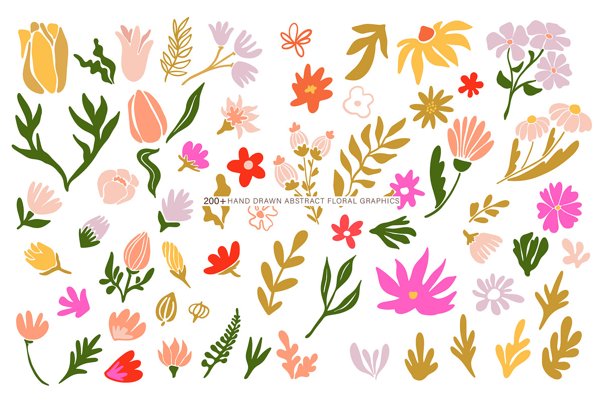 Flowers and leaves illustrations, a Decorative Illustration by La Petite Line Art (Photo 2 of 11)