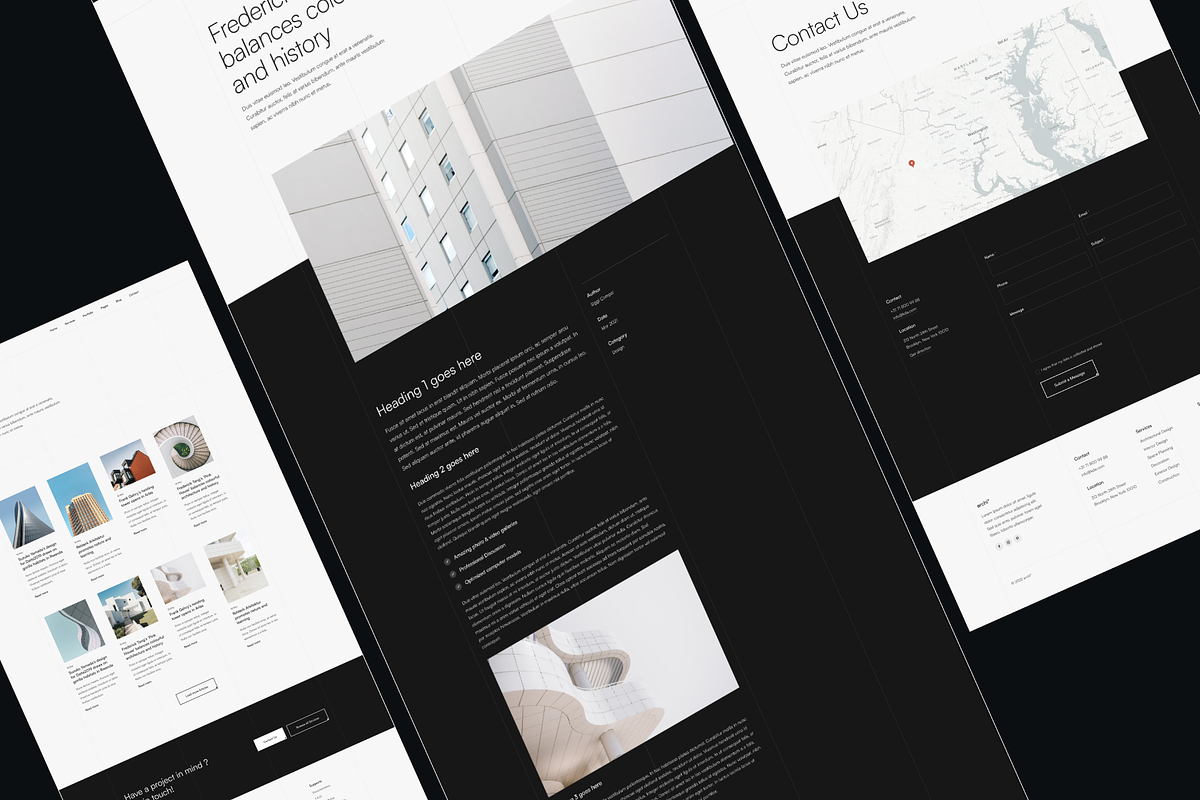 Archi - Modern Architecture Template, an UI Kit Template by YoArts (Photo 3 of 4)