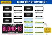 License Plate Template 354, a Graphic by AtacanDigital (Thumbnail 2 of 3)