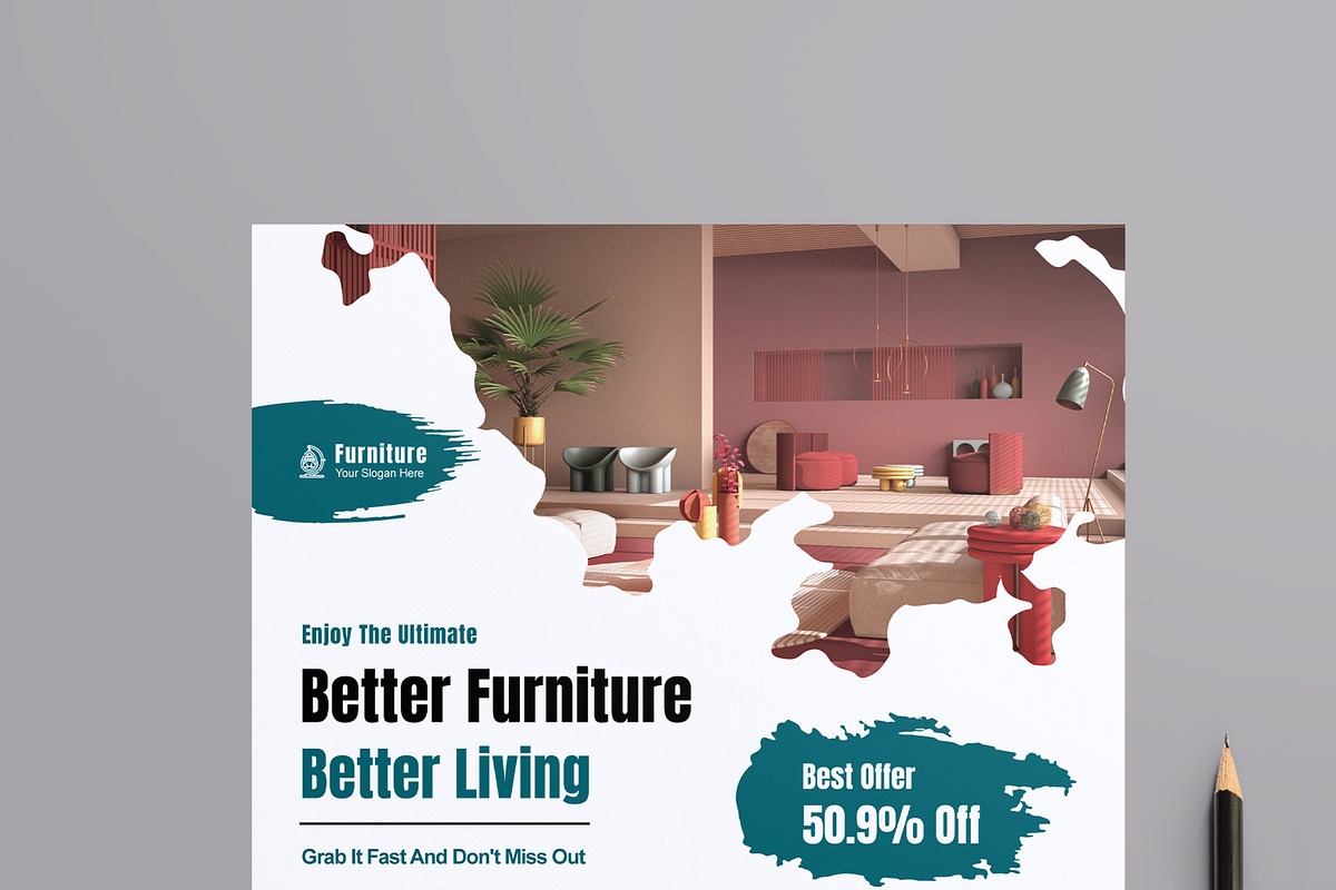 Furniture Flyer Template, a Flyer Template by MightyDesign (Photo 2 of 8)