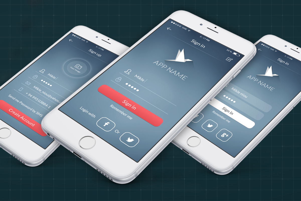 Mobile and Tablet UX UI kit, an UI Kit Template by Alireza Farzad (Photo 2 of 15)