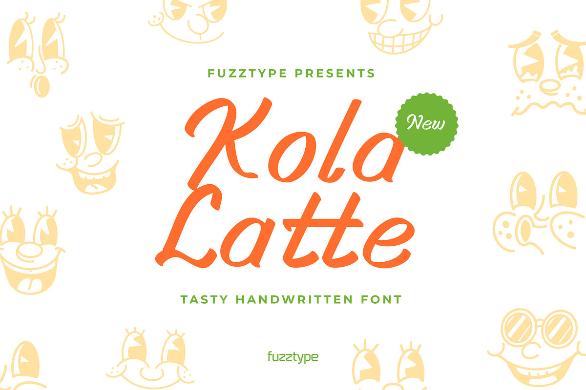 Kola Latte - Tasty Handwritten Font, a Handwritten Font by fuzztype (Photo 1 of 11)