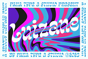 Luizane Groovy Font, a Font by Panatype™ Studio (Thumbnail 1 of 10)