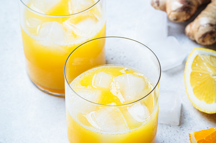 Orange lemon juice with ginger, a Health & Medical Photo by vaaseenaa