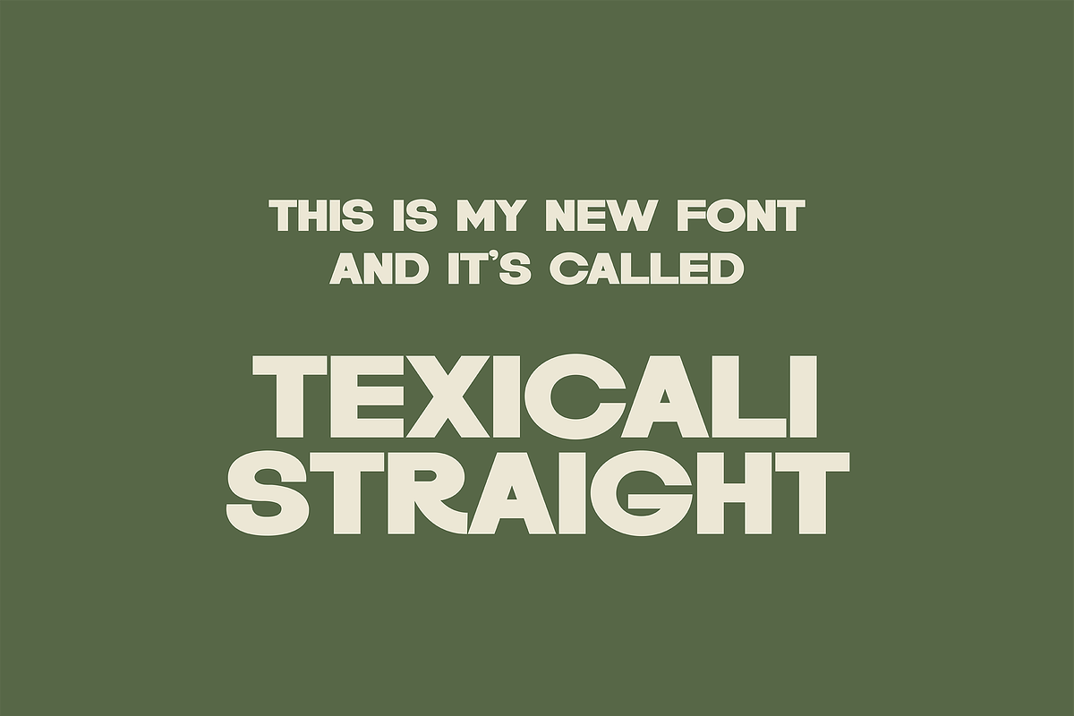 Texicali Straight Hand Drawn Font, a Sans Serif Font by nickqtx (Photo 3 of 4)