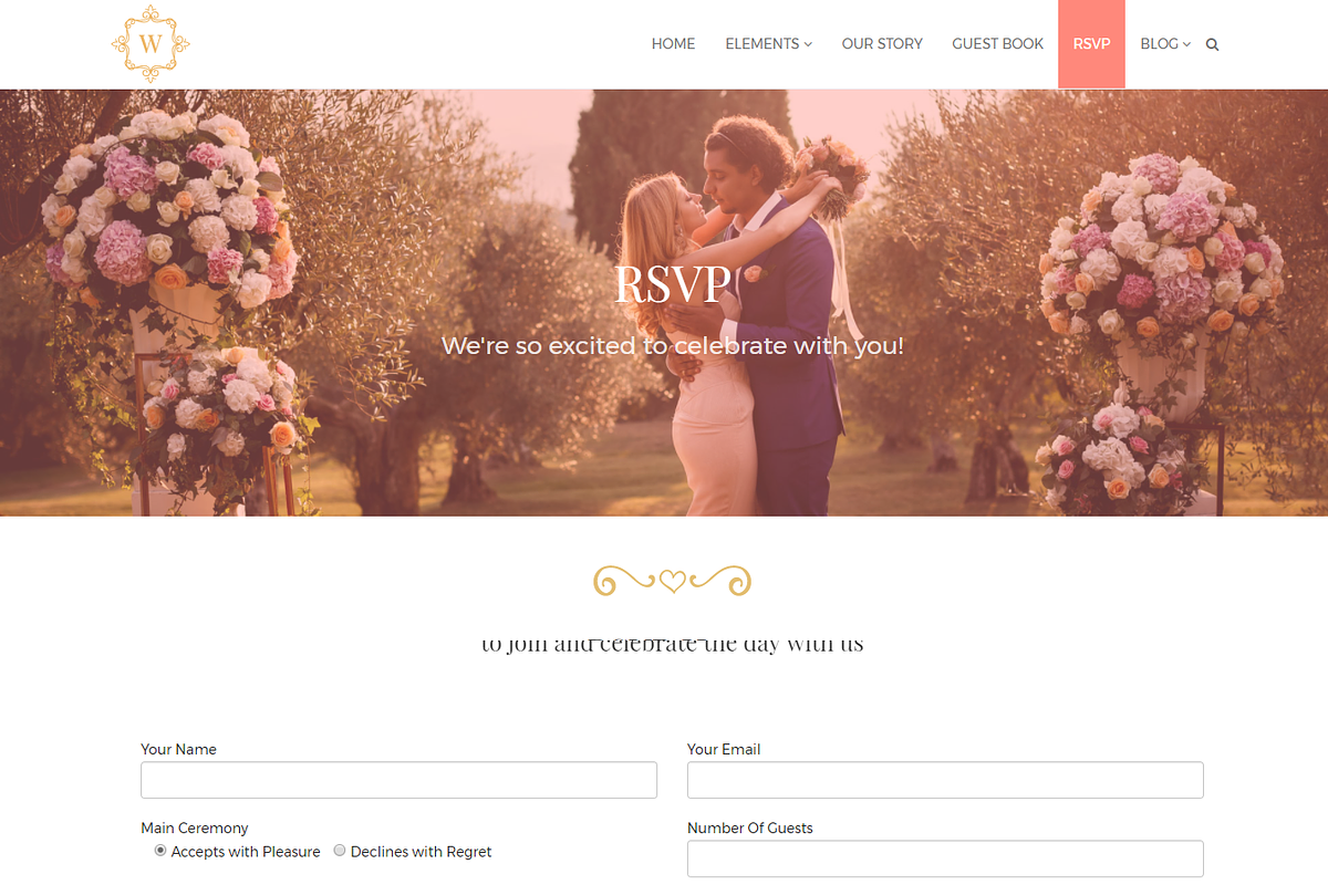 Wedding Event WordPress Theme, a WordPress Template by Visualmodo (Photo 17 of 24)