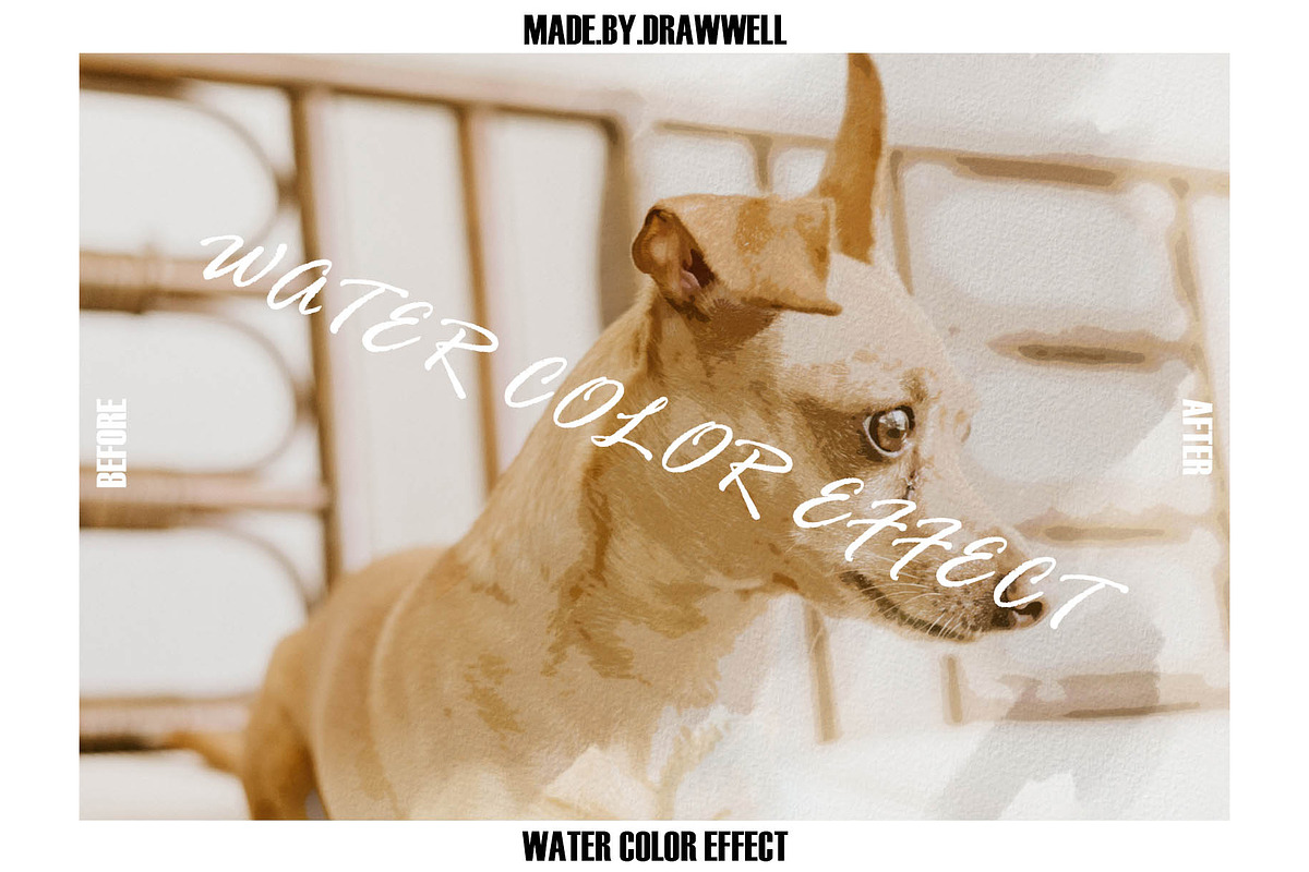 Water color Photo Effect, a Texture Graphic by Drawwell (Photo 6 of 7)