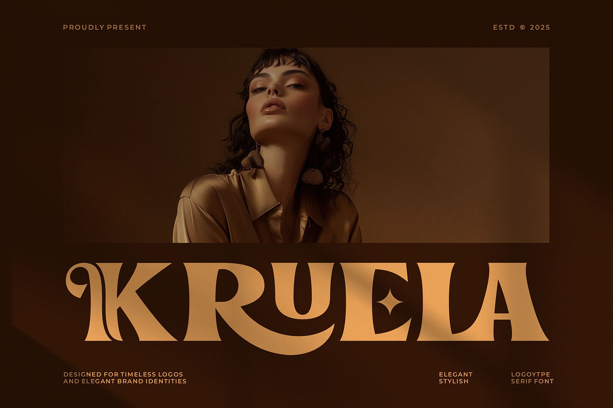 Kruela || Modern Classy Serif Font, a Serif Font by Ermedia Studio (Photo 1 of 10)