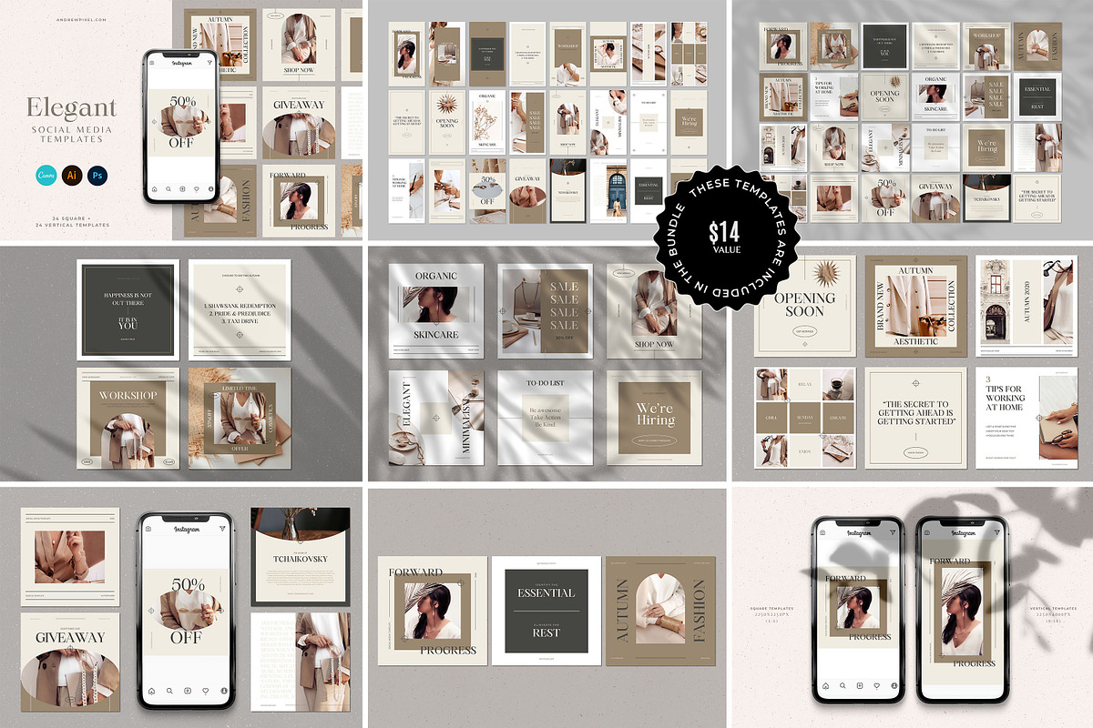 Social Media Templates For CANVA, a Social Media Template by AndrewPixel (Photo 18 of 18)